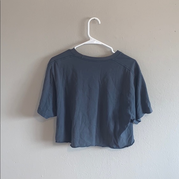 Old Navy Blue Lake Arrowhead Cropped Tee- Large - Picture 2 of 4